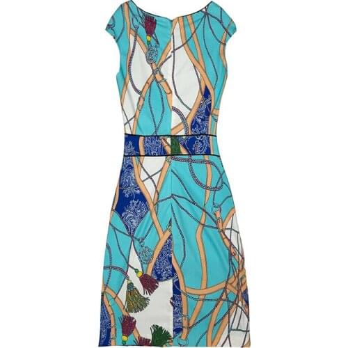 Designer Runway Dresses Womens Luxury Totem Printed Plus Size XXL Vestidos Party Dresses