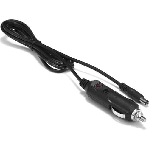 100pcs 12V DC 5.5 x 2.1mm Car Auto Cigarette Lighter Socket Plug 2m Power Charger Adapter For Car Air Purifier LED Strip Light