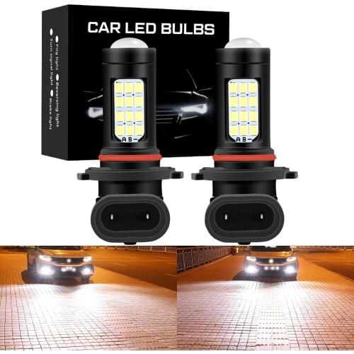 2x H8 H11 H9 Led H16 JP EU HB4 HB3 9005 9006 Fog Lights Bulb 2000LM 3000K 6000K White Car Driving Running Lamp Auto Car Light
