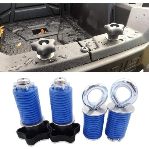 4x Ring Bolt and Grip Thread Head Quick Lock and Ride Tie Down Anchor Kit Fit Polaris UTV RZR ACE Sportsman