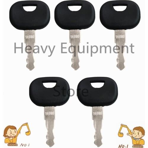 5 Pcs 14603 Key Fit For Volvo Dynapac Terex Vibromax New Holland NH Ford Moxy Hamm JCB Bomag Heavy Machine