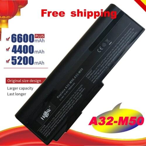 7800mAh Laptop Battery for ASUS A32 M50, M51, M60, M70, G51J, G50v Series A32-M50 A32-N61 A33-M50 A32-X64