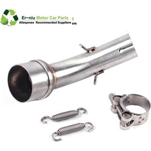 R25 R3 adapter Modified Scooter Muffler Motorcycle Middle Exhaust pipe For YAMAHA YZF R25 R30 R3 2015 2016