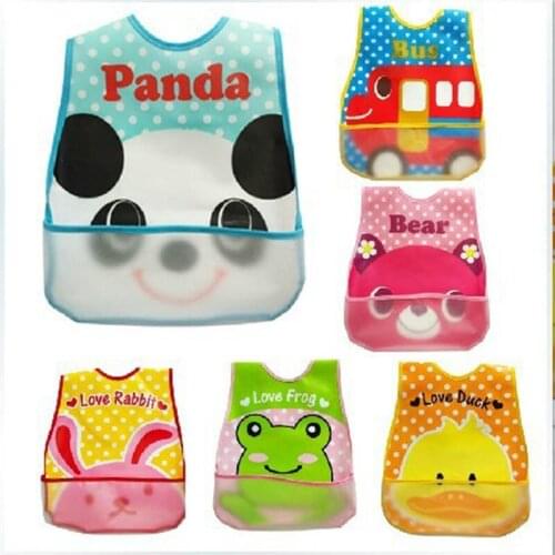 Baby Bibs for Newborn Baby Boys Collar Bib Solid Feeding Waterproof Apron EVA for Girl Hygiene Products Burp Clothes