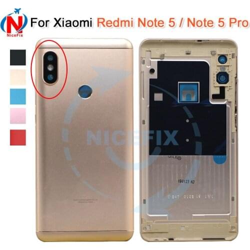 For Xiaomi Redmi Note 5 Note5 / Note 5 Pro Housing 5.99" Metal Battery Door Back Replacement Cover With Buttons