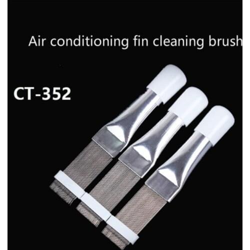 DSZH CT-352 Refrigeration HVAC Fin Comb Straightening Cleaning Brush Rake Condenser Radiator Stainless Steel Clean Tools