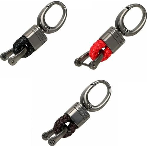 Unisex Handmade Leather Buckle Car Key Chain Motorcycle Keychain Home Keys Holder Organizer