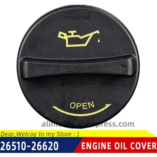 Engine oil filler cap-Oil Filler For Hyundai HD45 IX20 IX35 TUCSON IX55 SANTA FE MIGHTY 2651026620