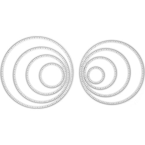 Cutting Dies Circle Frame Metal Cutting Dies for Scrapbooking DIY Cards Making Home Decoration