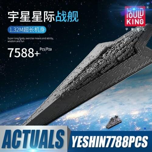 Mould King 13134 MOC-15881 The Executor Class Star Dreadnought Star Destroyer Set Ship Toys Building Blocks Kids Birthday Gifts