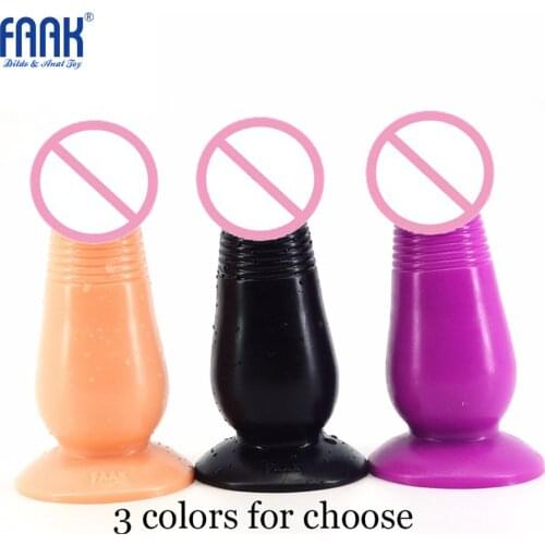 FAAK 20x7cm Huge Dildo Large Dong Anal Massage Anal Butt Plug Nightlife Sexy Stopper Anal Dildo Erotic Sex Products