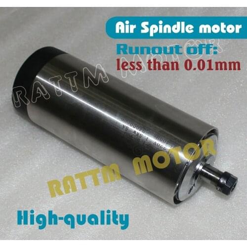 Quanlity 1.5kw ER11 Air cooled spindle motor runout-off 0.01mm 80mm 220V 4pcsbearing for CNC Router Engraving Milling Grinding