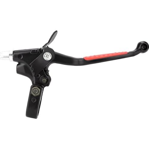 Motorcycle Bike Aluminum Alloy ABS Long Handle Clutch Brake Lever Grip Suitable For 50cc, 60cc, 80cc Motorized Bicycle