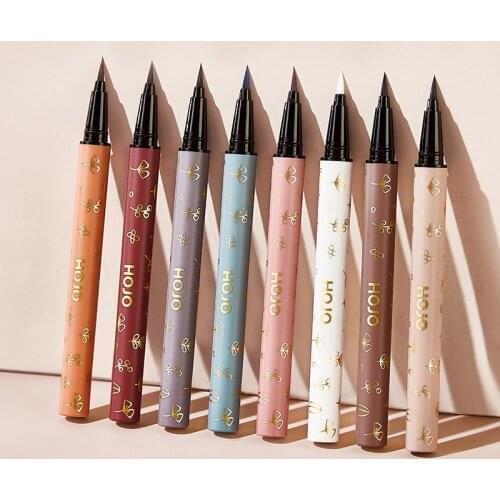 Silky Smooth Colorful Eyeliner Pencil Matte Waterproof Anti-sweat Eyeliner Pen Long Lasting Liquid Eye Liner Makeup Cosemtics