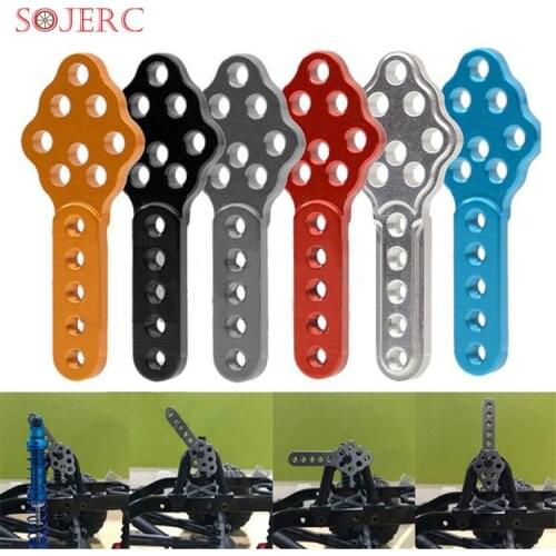 SOJERC 2PCS CNC Metal Shock Absorber Mount Adjust Height Angle Stand for Axial SCX10 90046 D90 D110 RC Crawler Car