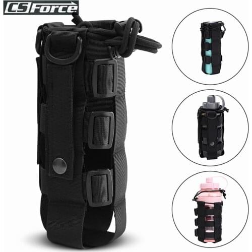 Tactical Adjustable Molle Water Bottle Pouch Holster Carrier Outdoor Military Water Bottle Kettle Bag Camping Hiking Travel Kit