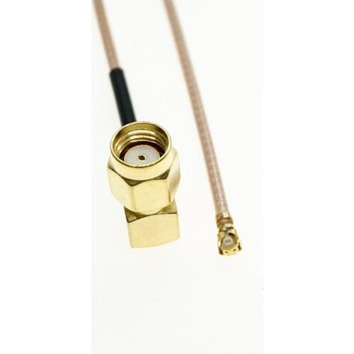 U.FL/IPX To RP-SMA Male Connector Plug Right Angle Connector Antenna WiFi Pigtail Cable Ufl Ipex RG178 Mini PCI