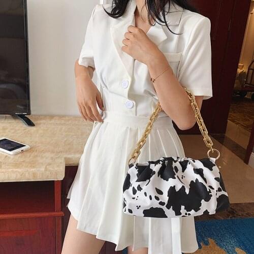 Women Handbag Bags Handbag Chain Shoulder Bags Ladies High Quality Cow pattern Bag