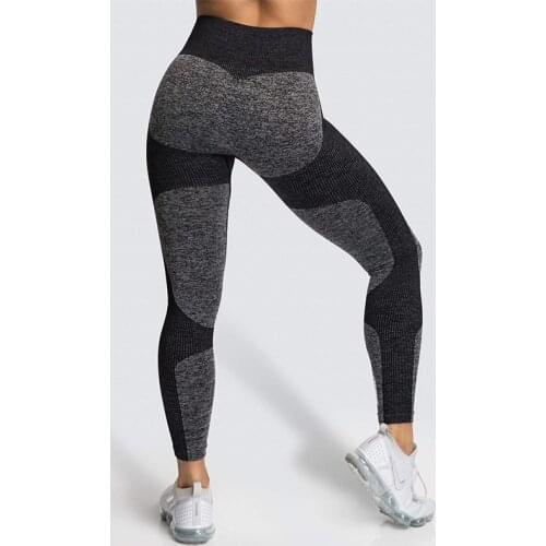 SVOKOR 10%Spandex Seamless Printed Leggings Sexy Push Up Women Leggings Fitness High Waist Pants Workout Gym Pant