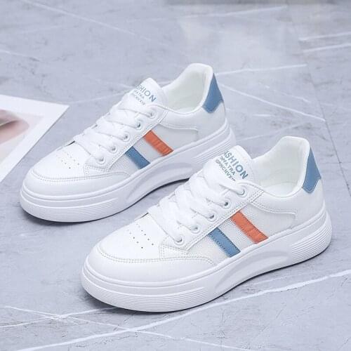 Womens Shoes 2021 Spring and Summer New Sneakers Womens Breathable Casual Shoes Mesh Shoes Flat Shoes All-match Single Shoes 2