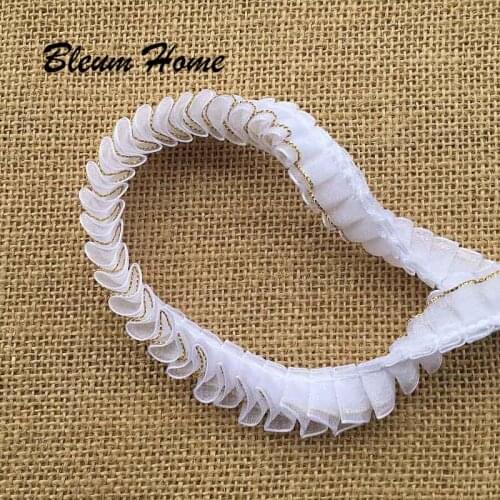 ZHU RU 10 colors 15mm laciness lace diy handmade ribbon Diy Clothes Accessories Lace Decoration Skirt Supplies for jewelry