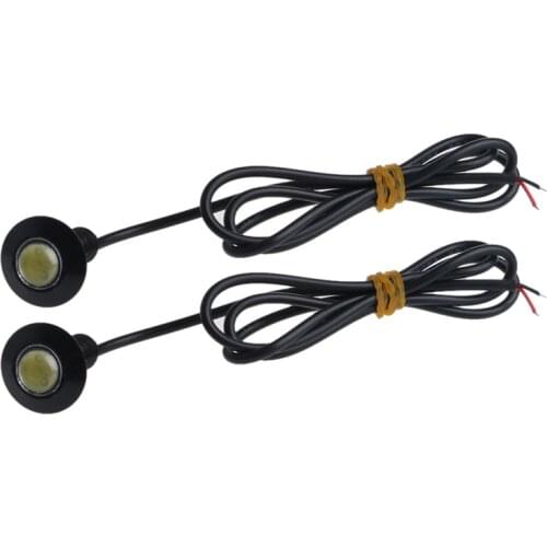 1 Pair Ultra Thin 23mm 12V Car LED DRL Daytime Running Light Eagle Eye Lamp Car Lamp