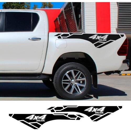2PCS Car trunk Sticker Sport 4x4 side body trim styling pickup truck vinyl film rear decals fashion creative car accessories