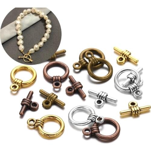 20sets/lot Metal OT Toggle Clasps Toggle Clasps Hooks Connectors For DIY Jewelry Making Findings Accessories Supplies Bracelet