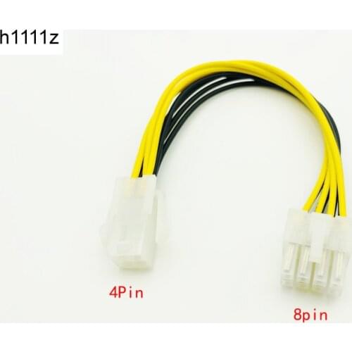 20cm ATX 4 Pin 4Pin to 8 pin 8Pin EPS 12V ATX Motherboard Power Supply Adapter Converter Cable For Bitcoin Miner Antminer Mining