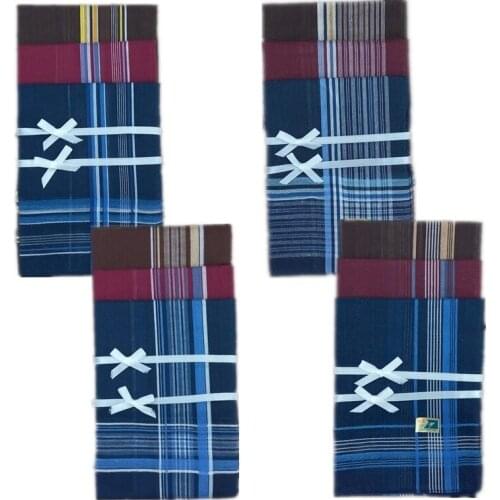 300PCS 38 * 38CM Polyester Cotton Dark Mens Tic Tac Toe Handkerchief Mens Handkerchief Square Scarf