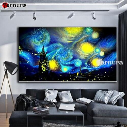 5d Diamond Embroidery Abstract art starry sky Mosaic Cross Stitch Diamond Painting DIY Full Square Diamond Decoration Gift large