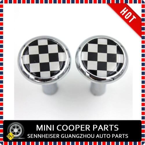 Brand New ABS Plastic Chrome Chequred style Door Lock Button for mini cooper F55 F56 F57 R55 R56 R60 F60 (2 Pcs/Set)