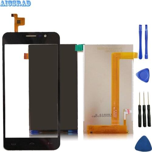 AICSRAD 1280*720 black for homtom ht27 LCD Display +Touch Screen assembly Replacement Screen For ht 27 +tools