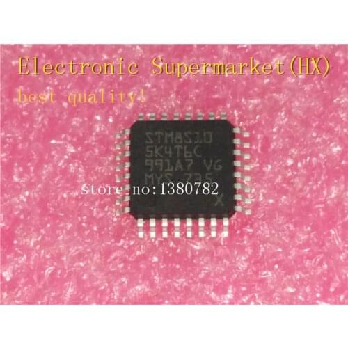 Free Shipping 10pcs/lots STM8S105K4T6C STM8S105K4T6 STM8S105 LQFP-32 New original IC In stock