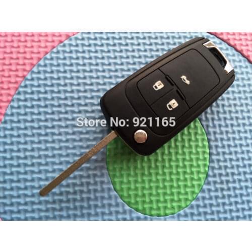 1Pcs New Replacement Key Shell Flip For Opel Vauxhall Astra Insignia 3 Button FOB Remote Case Uncut HU100 Blade No Logo Blank