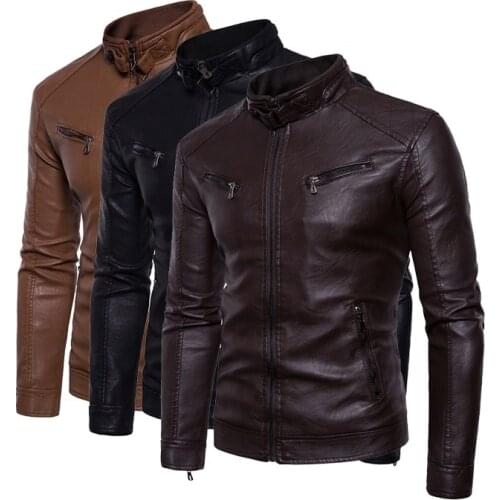Мужские куртки из искусственной кожи CNLEYOYO China At AliExpress
