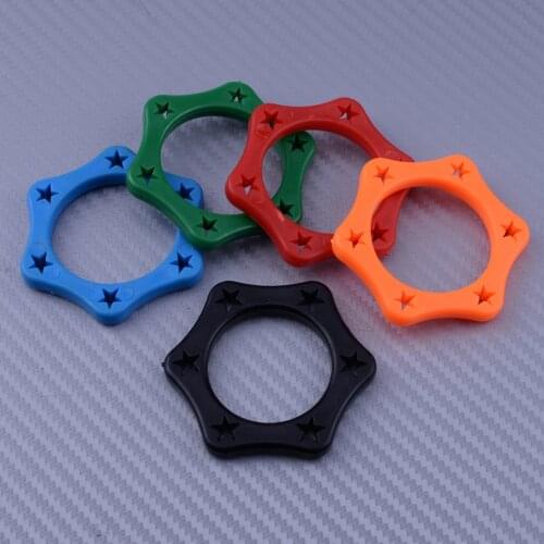5pcs Color Plastic Mic Microphone Anti Slip Roller Ring Rolling Wireless Holder Protection For Handheld