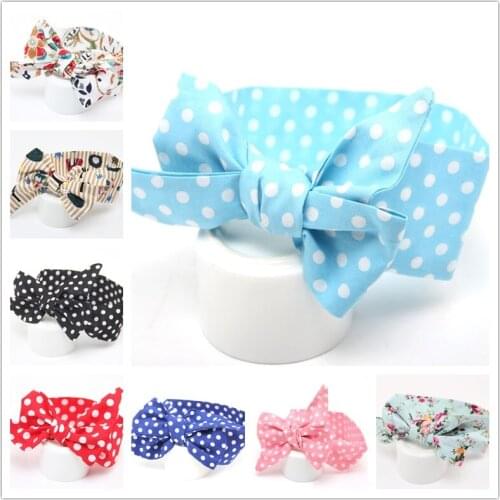 Kids Floral Head wraps Little girls Top Knot Headbands Child Hair Accessories Paisley knot headband turban 1pc HB550