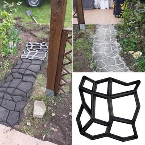 9 Grid Garden Pavement Mold Garden Walk Pavement Concrete Mould DIY Manually Paving Cement Brick Stone Road Molds Path Mate