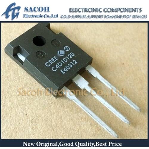 Free Shipping 10Pcs C4D10120D C4D10120 TO-247 10A 1200V Sic Silicon Carbide Schottky Diode