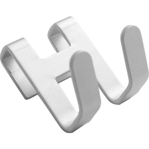 Space Aluminum Metal Shower Frameless Glass Door Hook Free Hole Towel Rack Hanger Key Holder Clothes Organizer Bathroom