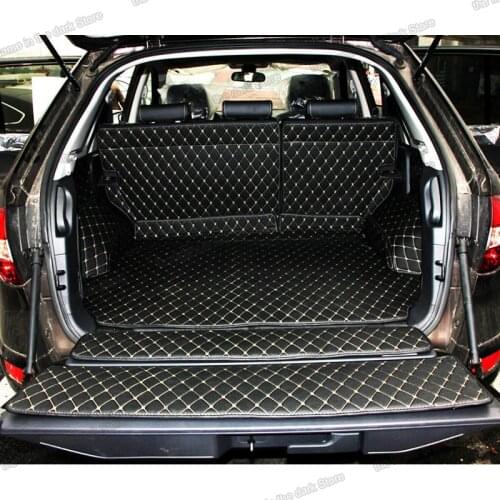 Leather car trunk mat for renault koleos qm5 2006 2007 2008 2009 2010 2011 2012 2013 2014 2015 2016 cargo liner boot samsung