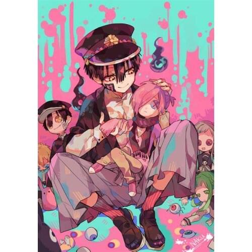 Lot style Choose Japanese Anime Toilet-Bound Hanako-kun Jibaku Shounen Art print Silk poster Home Wall Decor