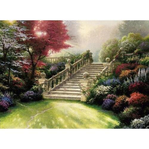 A7645 11CT/14CT/18CT/25CT/28CT oil scenery patterns Counted Cross Stitch DIY Cross Stitch Kits Embroidery Needlework Sets