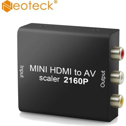 Neoteck HDMI to CVBS Converter Support 4Kx2K HDMI 1.4b HDMI to CVBS AV RCA Converter Adapter Support NTSC and PAL