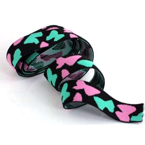 New bow pattern elastic band/sewing garment accessories/color striped paper bag