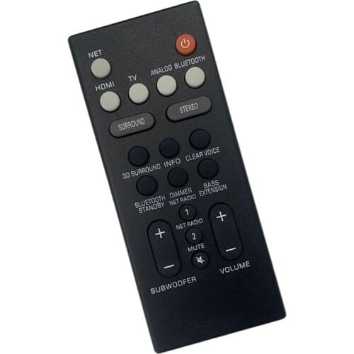 New Replaced Remote Control For Yamaha FSR50 WY57780 ATS-1070 YAS-107 SR-301 YHT-S401 Soundbar System