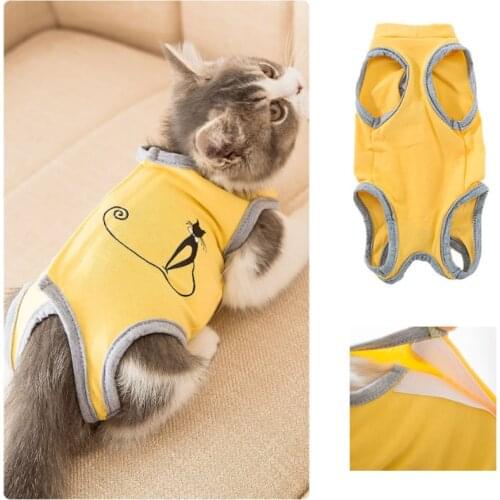 Anti-licking Sterilization Pet Clothes Surgical Gown For Mother Cat Weaning Breathable Anti-scratch Body Strap Vest Pet Supplies