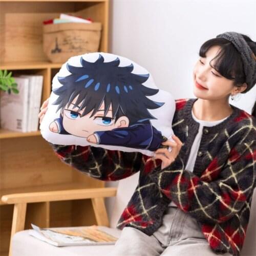 Anime Jujutsu Kaisen Plushie Toys Plush Pillow Double Sided Yuji Itadori Soft Toys Kids Jujutsu Kaisen Gifts