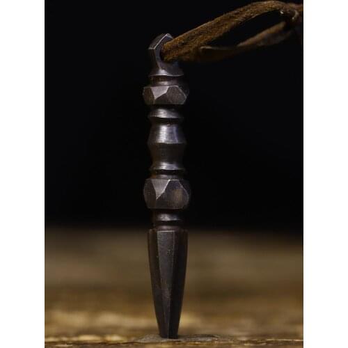 Home Decor 3" Tibet Buddhism Temple Tiantie Old magic weapon Dorje Vajra Phurba Dagger Holder Pendant